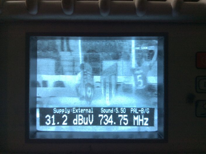 CATV Nivel Semnal RDS-RCS 734.75 MHz