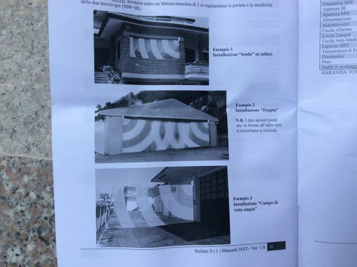 Senzor de miscare exterior NAT IR + MW 4