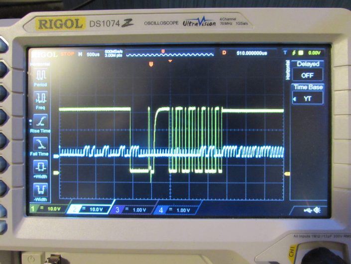 DS18B20 Oscilloscope Raspberry-Pi si Lan Controller 001